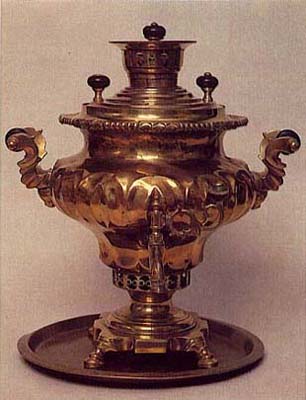 Vase-shaped samovar. Latter half of 19th cent.