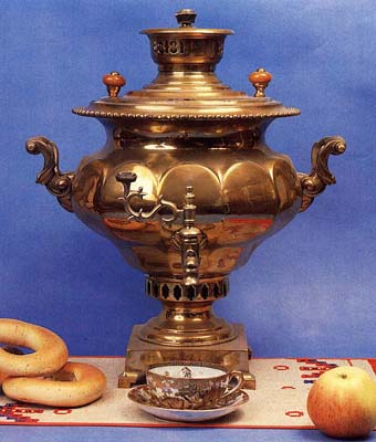 Vase-shaped samovar. Latter half of 19th cent.