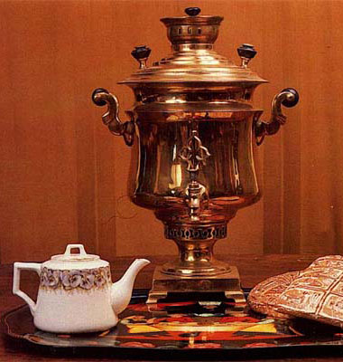 Semi-vase-shaped samovar. Latter half of the 19th cent.
